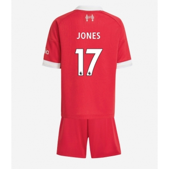 Billige Fotballdrakt Liverpool Curtis Jones #17 Replika Hjemmedraktsett Barn 2025-26 Kortermet (med bukser)